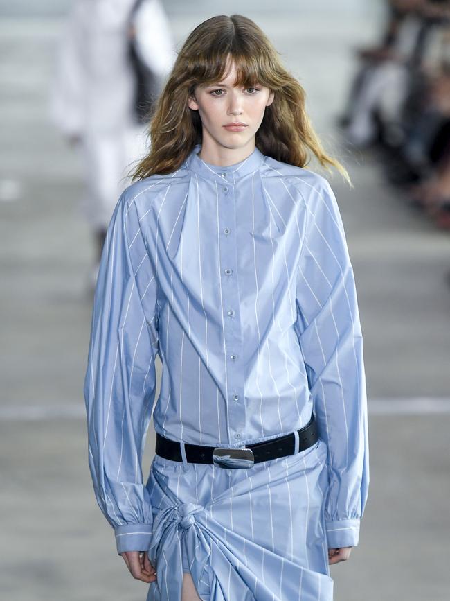 A model walks the runway during the Tibi Ready to Wear spring/summer 2025 fashion show as part of the New York Fashion Week. Picture: Getty Images