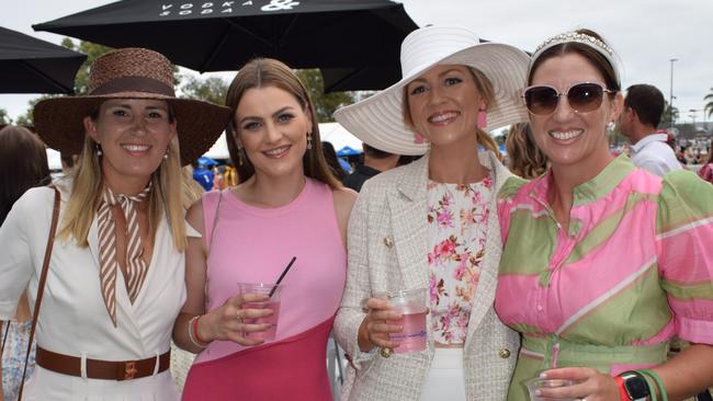 Shannon, Titan, Candace and Elsie at the Rockhampton Jaguar Land Rover Pop-Up Polo on June 3, 2023. Picture: Aden Stokes