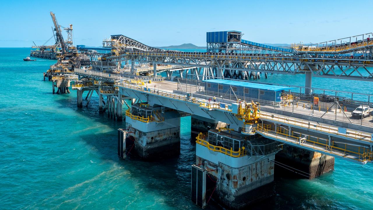 BMA’s new shiploader and berth at its Hay Point Coal Terminal. Picture: supplied by BHP