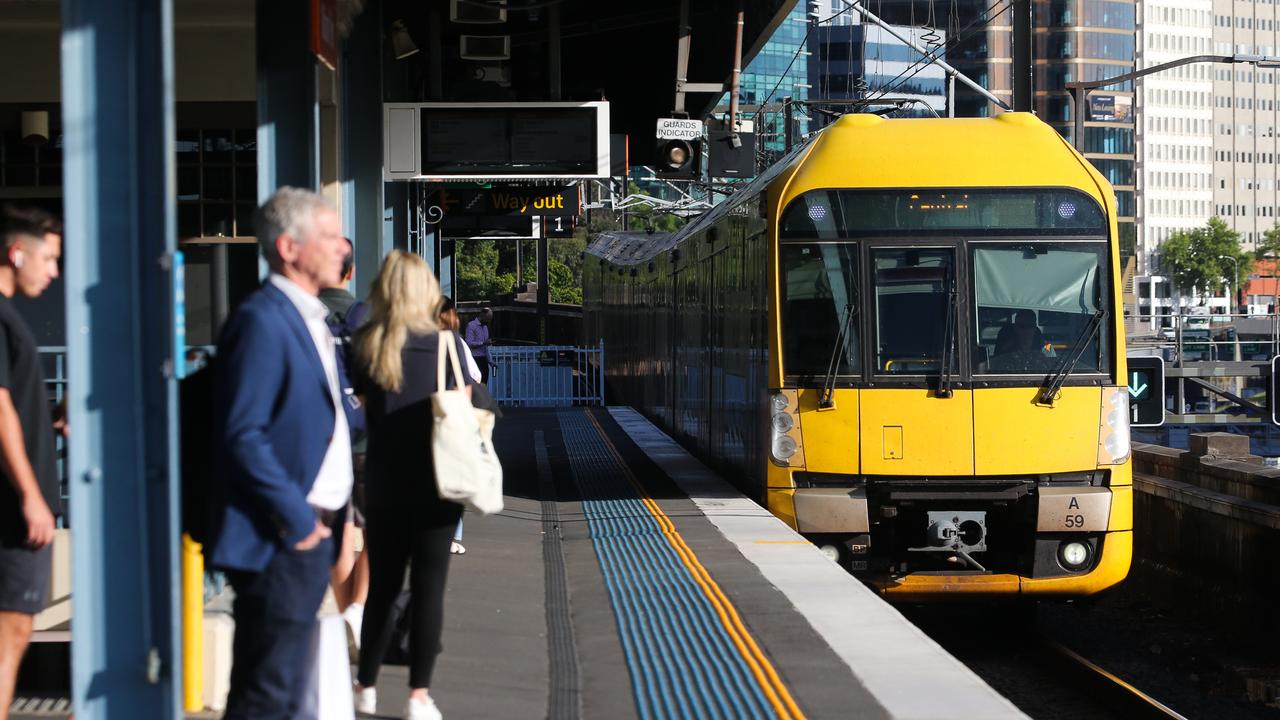 As a result of the trackwork happening between Circular Quay and St James trains will be travelling in one direction only around the City Circle. Picture: NCA Newswire / Gaye Gerard