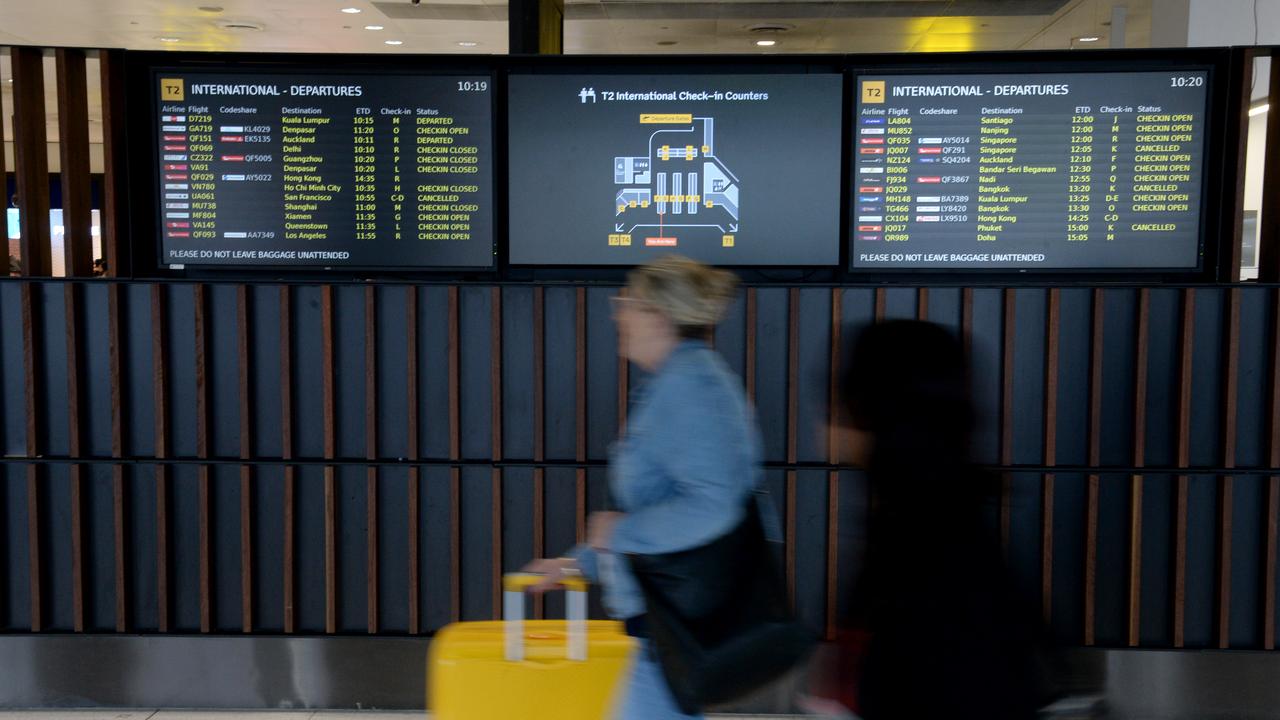 Virgin, Jetstar and Rex passengers have been urged to allow extra time amid delays. Picture: NewsWire / Andrew Henshaw