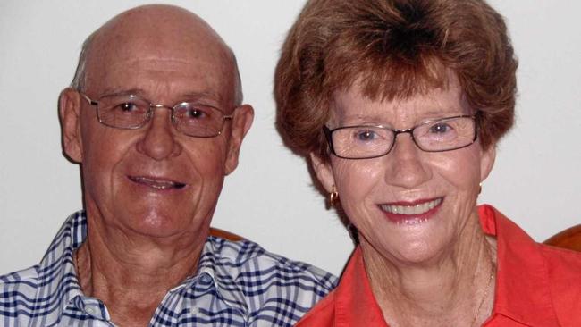 HAPPIER DAYS: Bill Oliver and his wife Roma.