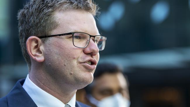 Health Minister Chris Picton says the government is working hard to find extra capacity. Picture: Mark Brake