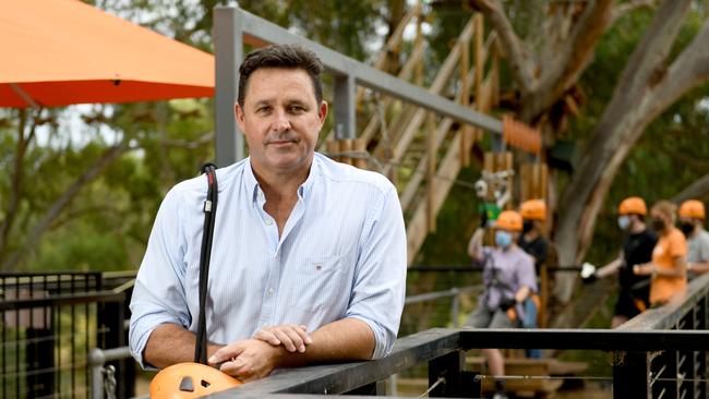 Treeclimb owner Seb Packer says a new course will be opened at Kuitpo in November, with another expected to open in the northern suburbs in 2023. Picture: Naomi Jellicoe