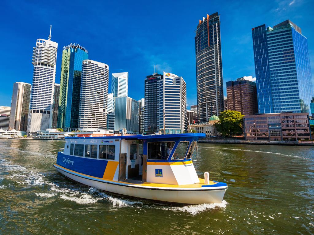 A City Ferry on the river