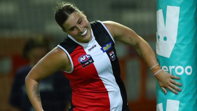 Caitlin Greiser finished with three goals. Picture: Getty Images