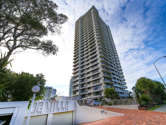 The Main Beach tower block where Sussan Ley bought an apartment. Picture: Nigel Hallett