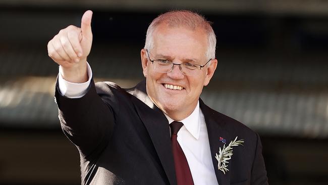 Scott Morrison has improved his standing as preferred prime minister, but Labor still leads the Coalition 53-47 on a two-party-preferred basis in Newspoll. Picture: Tim Hunter.