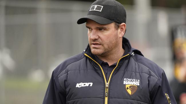 Rowville coach Ben Wise. Picture: Valeriu Campan