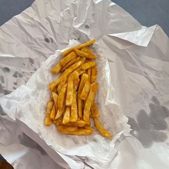 This photo of a serving of hot chips has angered Aussies. Picture: Facebook