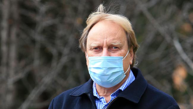 Greg Snell outside the Alfred hospital in Melbourne. Picture: Aaron Francis