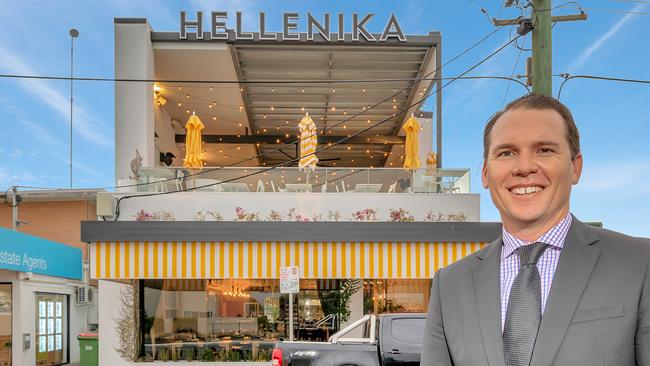 Colliers director Steven King is taking Hellenika at Miami to auction — another high profile restaurant building on the market. Photo: Supplied