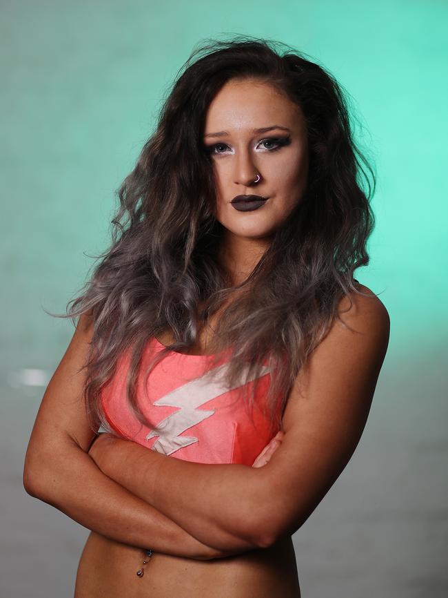 Pro wrestler Avary. Picture: Alex Coppel