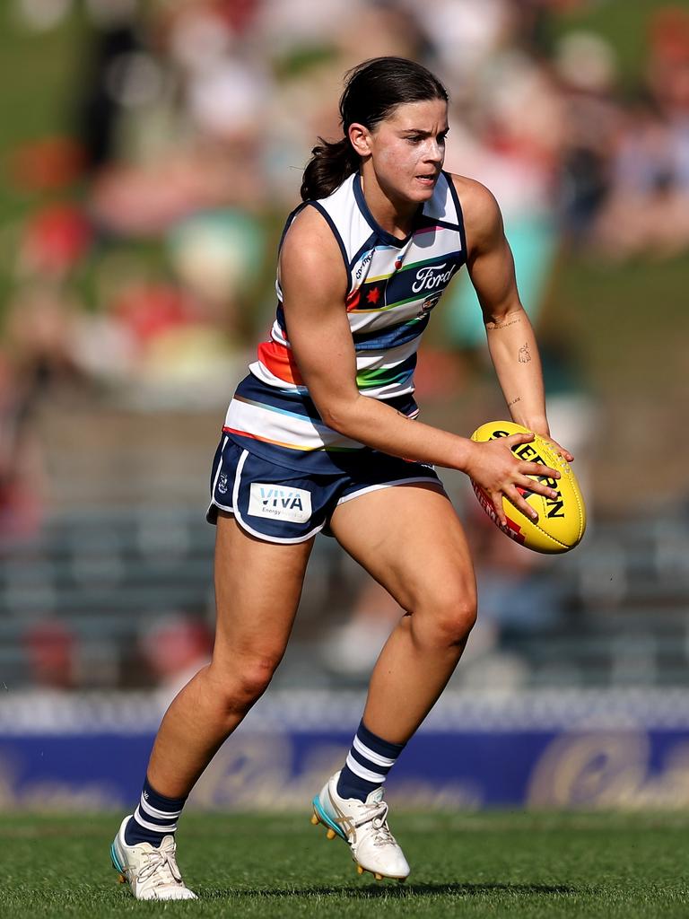 Darcy Moloney has shown strong glimpses of improvement in 2024. Picture: Brendon Thorne/AFL Photos/via Getty Images