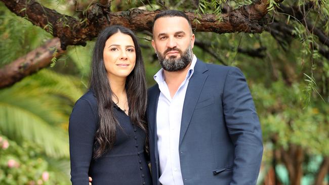 Leila Abdallah, who was awarded the National 'Mother of the Year' Award, with husband Danny. Picture: NCA NewsWire/Christian Gilles