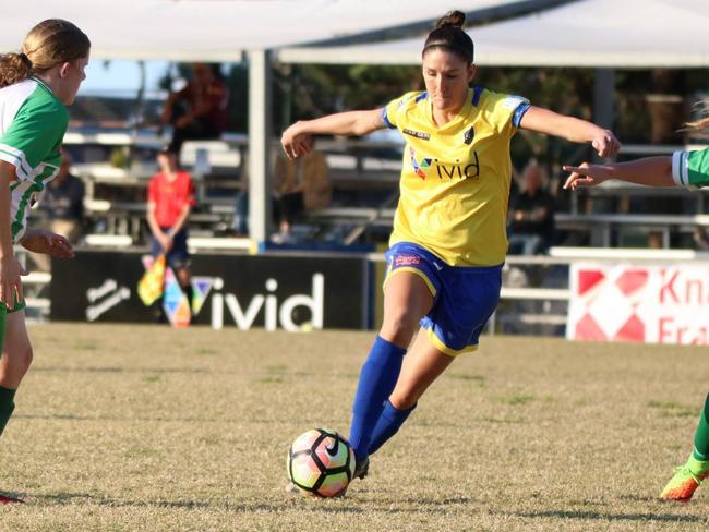 Broadbeach United’s Rose Argent. Picture: Kev Scorgie.