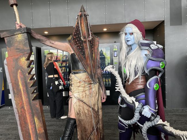 Loulakey and Tara Morgan at the 2024 PAX Aus Convention at the Melbourne Convention and Exhibition Centre. Picture: Himangi Singh