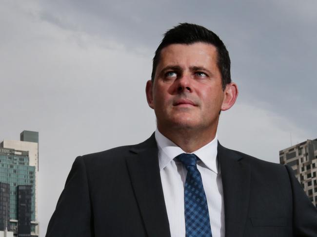 NSW Police Detective Chief Inspector Jason Smith pictured at Sydney Police Centre in Surry Hills. Jason and his team dismantled a cocaine smuggling ring that was attempting to import $360 million worth of the drug into Australia and were arresting on Christmas Day. Picture: Toby Zerna