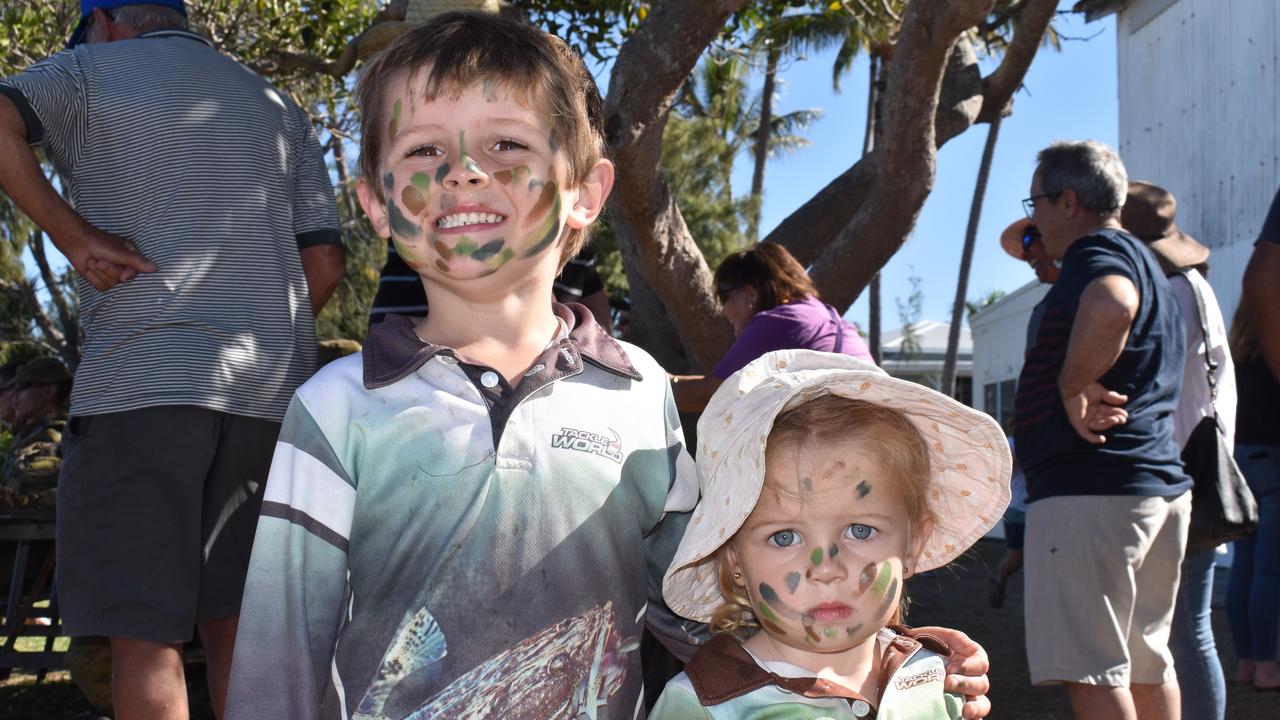 Tyler Brush and Addison Brush of Bowen at the Exercise Talisman Sabre open day. Picture: Kirra Grimes