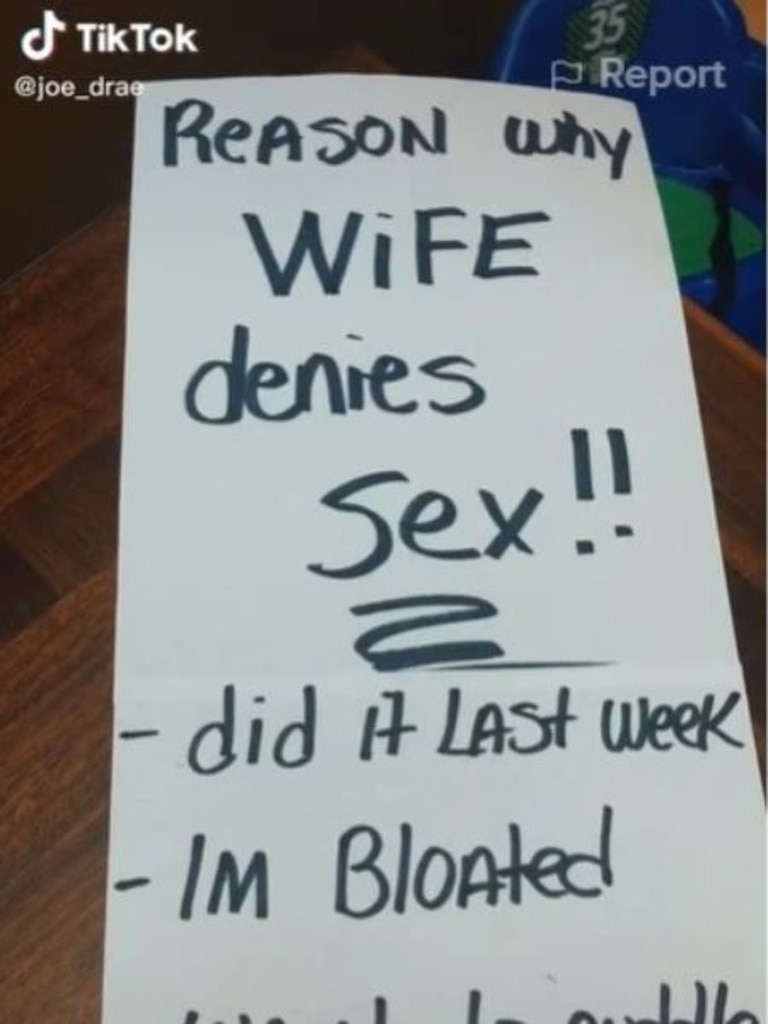 Mans list of excuses from wife to avoid sex backfires news.au — Australias leading news site