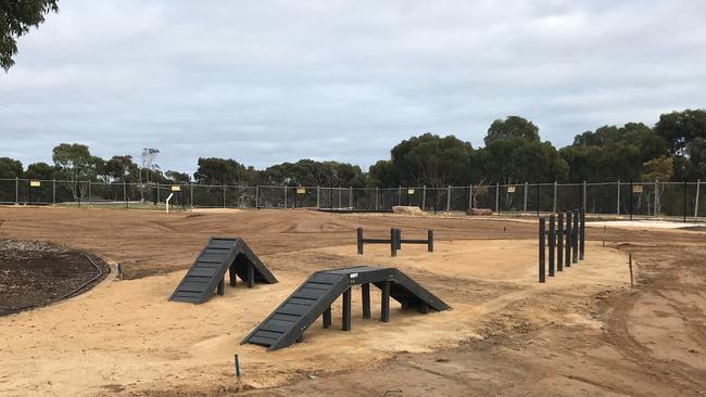 First look at the newly developed Woodcroft Dog Park. Picture: City of Onkaparinga