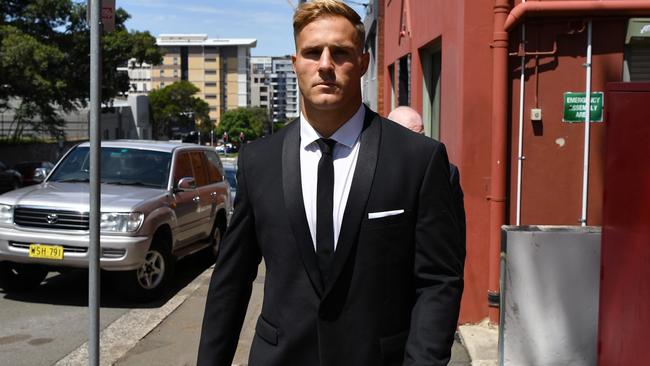 Jack de Belin arrives at Wollongong Local Court on February 3. Picture: AAP Image/Joel Carrett.