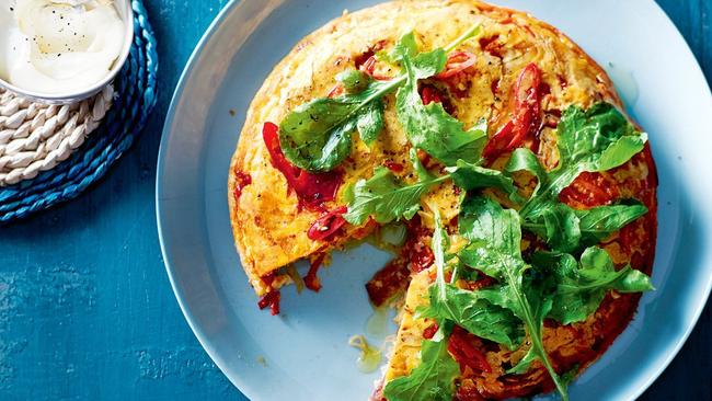 Frittatas are a good way to use eggs for a meal.