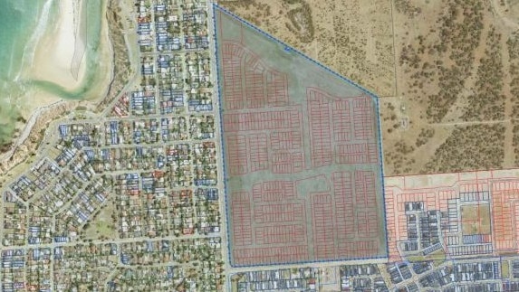 The Seaford Meadows site of the $215m housing development by Hickinbotham Group. Picture: Supplied