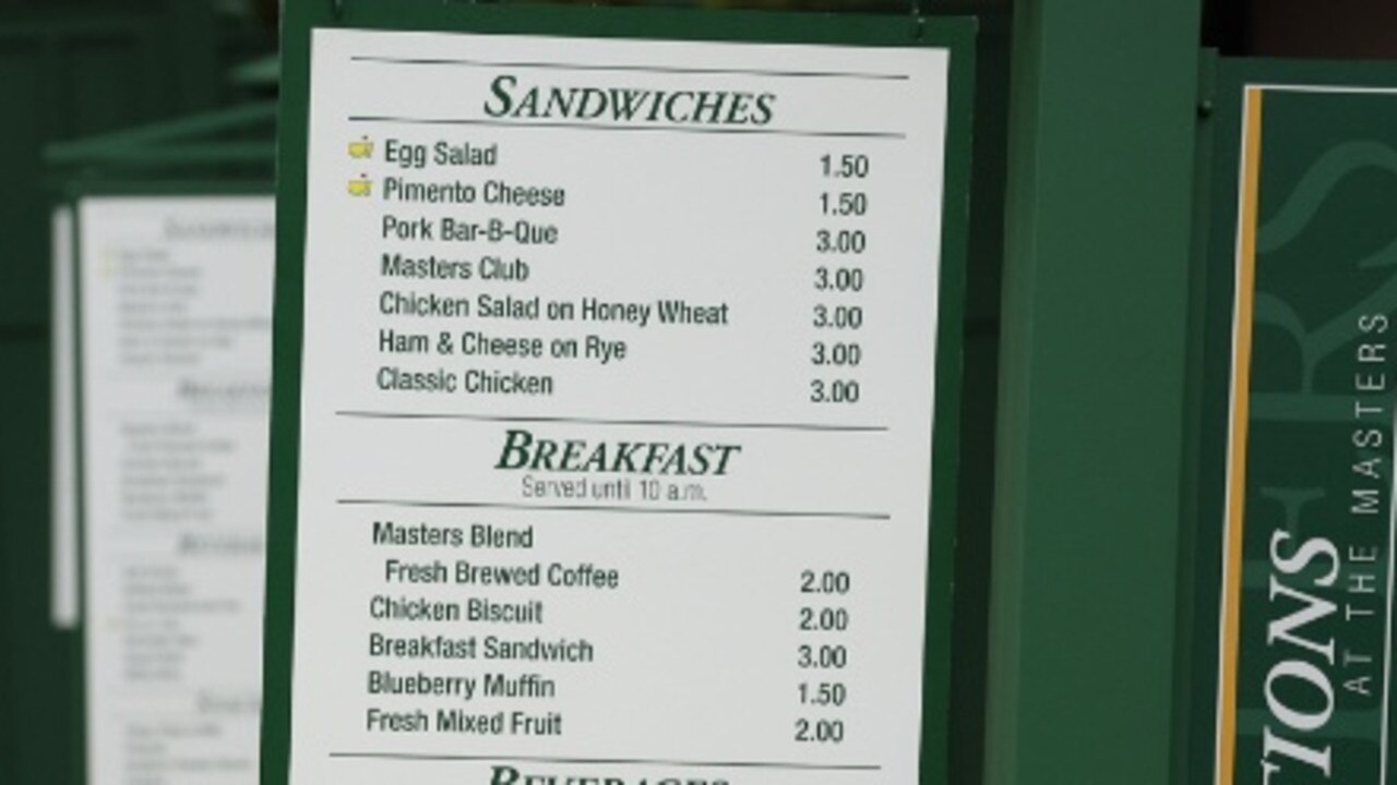 Food and drink prices at the Masters put the NRL to shame. Picture: Brent Read