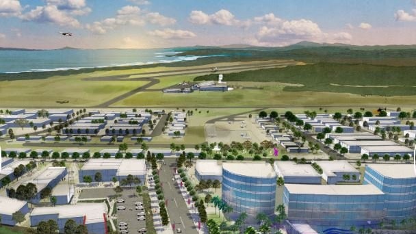 An artist's impression of the Coffs Harbour Airport Enterprise Park.