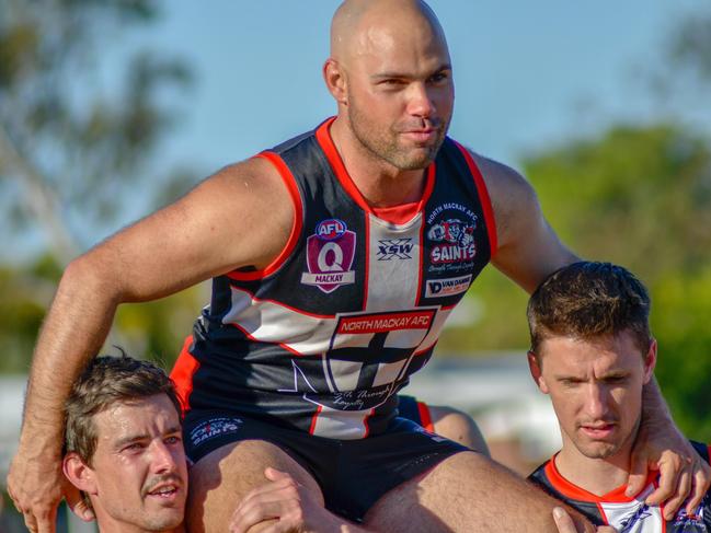 James Gallagher celebrated his 200th senior game for the club with a big win over Bakers Creek.