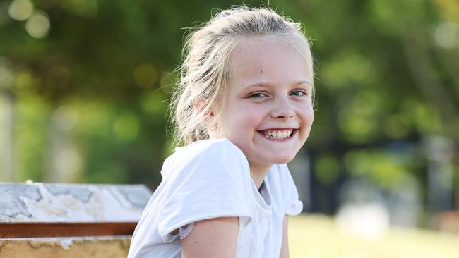 Nine year old Evie Taylor was diagnosed with Type 1 Diabetes in 2024. She will be participating in One Walk a charity fundraising event for diabetes, being held along the Cairns Esplanade on March 23 from 8am. Picture: Brendan Radke