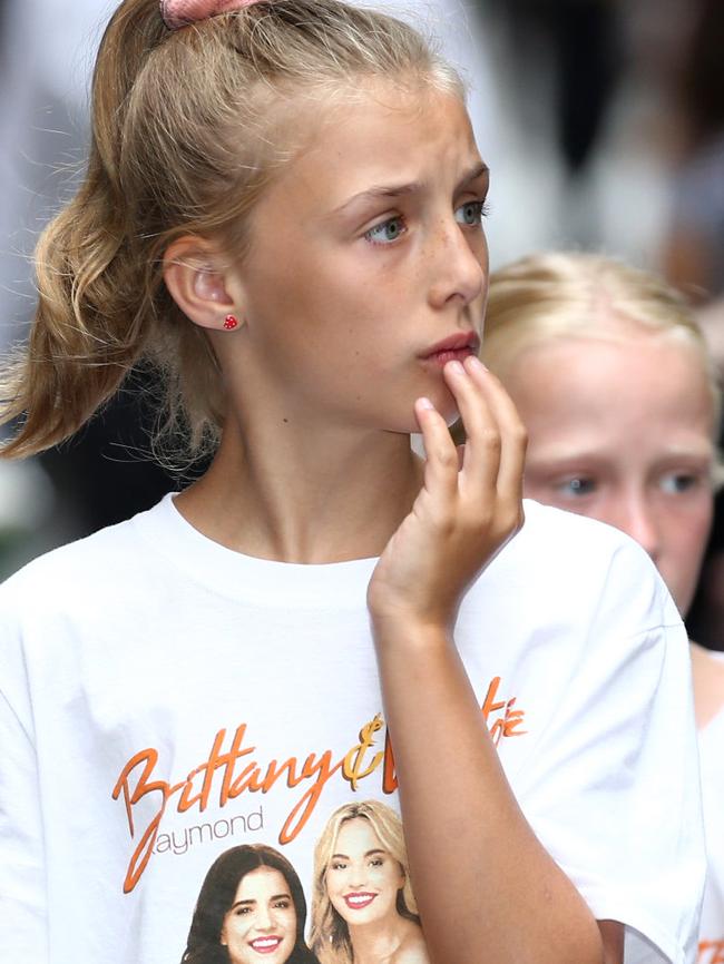 Critics said children were ‘visibly upset’ by the protest.