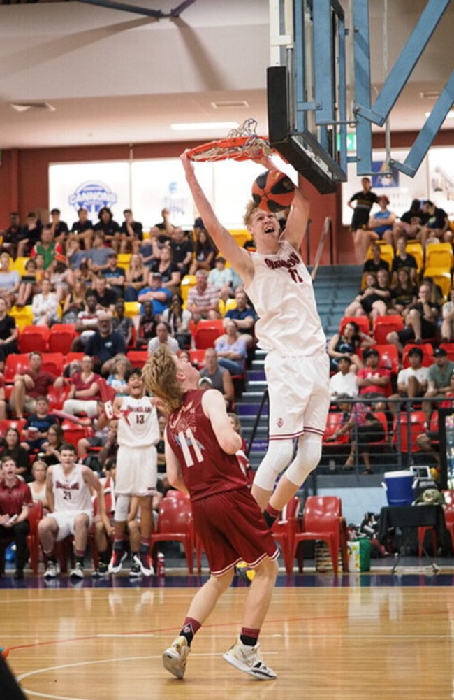 Rocco in action with the Queensland team.