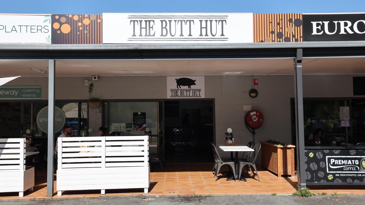 The couple endured a month from hell after their nine-day-old son contracted sepsis and was rushed to hospital, all while they were only days away from signing the lease to their dream restaurant, Butt Hut at Nerang. Picture Glenn Hampson