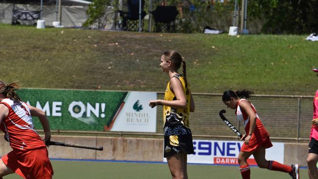 Photos from Darwin B-grade hockey grand final day. Picture: Darcy Jennings.