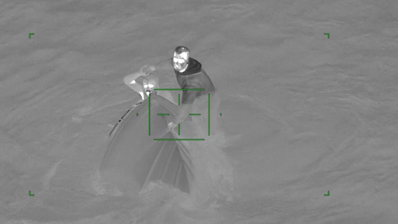 Victoria Police’s Air Wing were able to locate the men. Picture: Victoria Police