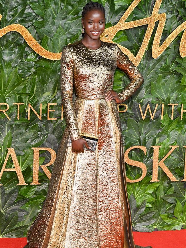 Akech at the British Fashion Awards 2018. Picture: Getty Images