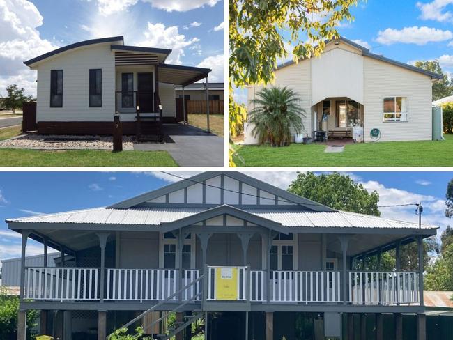 Cheapest homes in Roma and Charleville.