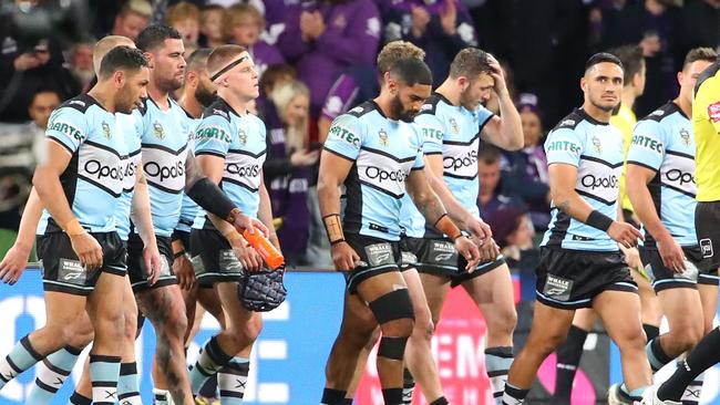 Cronulla are on the ropes financially. Photo by Scott Barbour/Getty Images.