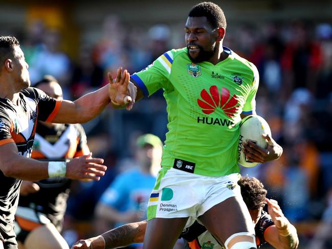 Edrick Lee in action for his former side, the Raiders. Picture: Gregg Porteous