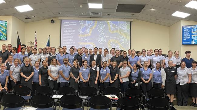 The 2023 intake of nurses and midwives at Cairns and Hinterland hospital service. Photo: Kristina Puljak