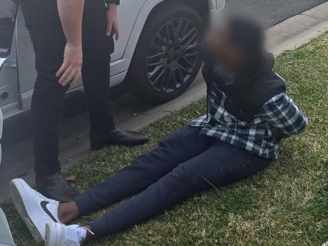 The man who was arrested by police in Merrylands. Picture: NSW Police/Supplied