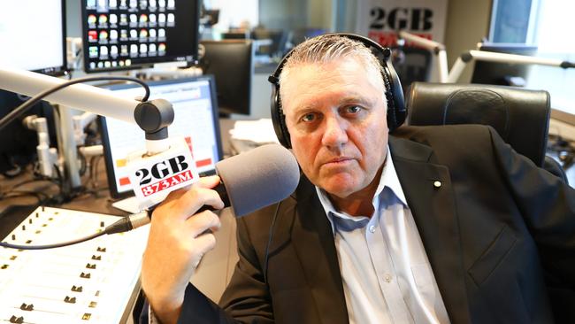 15/09/16 Ray Hadley 2GB talk back radio host in his studio in Pyrmont .Picture Renee Nowytarger / The Australian