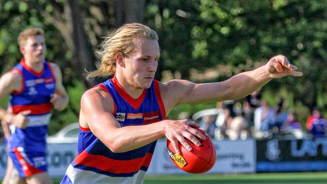 Brad Bernacki playing for Gisborne. Picture: Aaron Cook