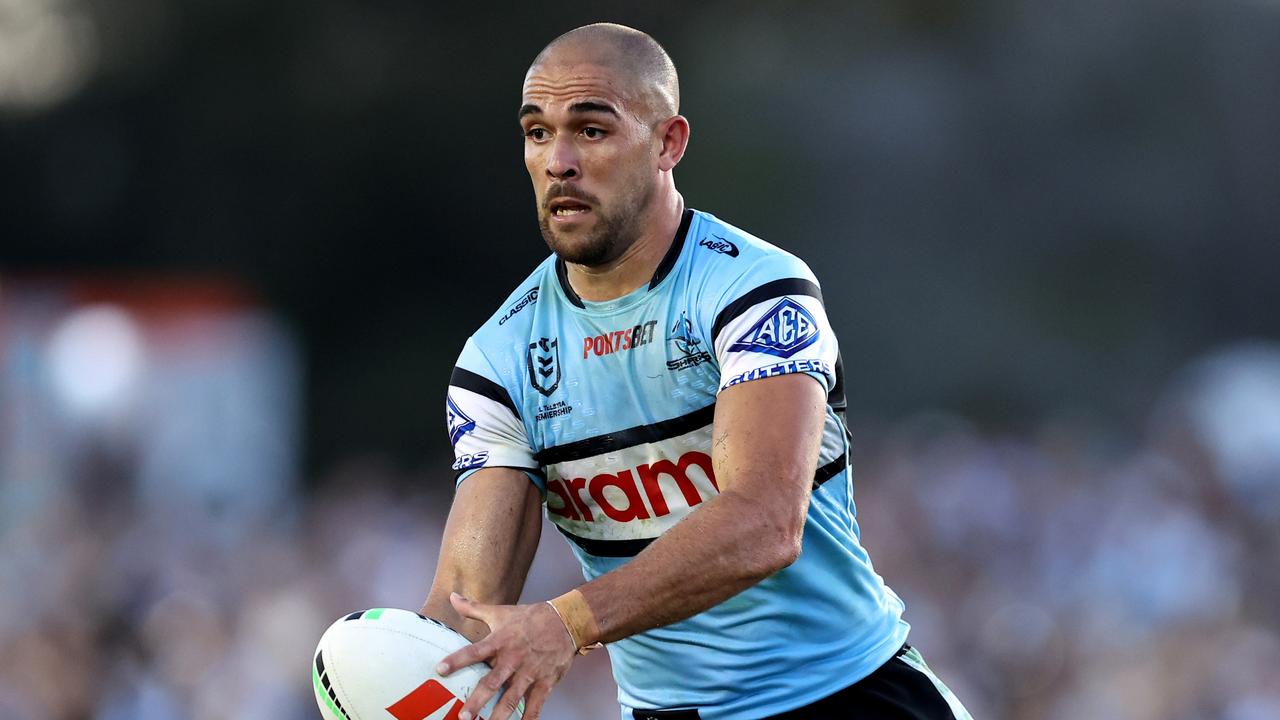 The Sharks have defended Will Kennedy after he was suspended for running into a referee, with the club set to hand a rookie his debut at the back for the trip to Townsville. Picture: Brendon Thorne/Getty Images