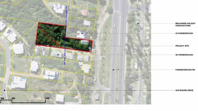 Proximity of the property to neighbours on Farnborough Road.