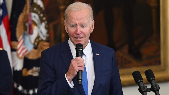 US President Joe Biden has been called ‘an old man with no future’ by Kim Yo-jong. Picture: Saul Loeb/AFP