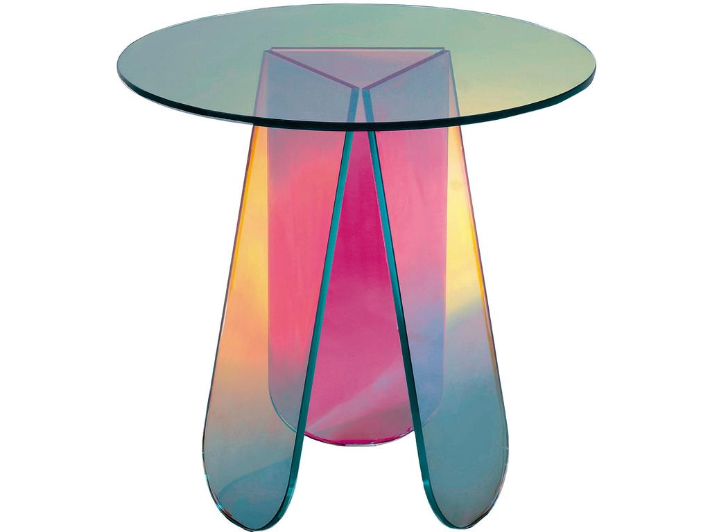 EMBARGO FOR WISH 06 OCT 2023. FEE MAY APPLY. Glas Italia Shimmer low table. Supplied