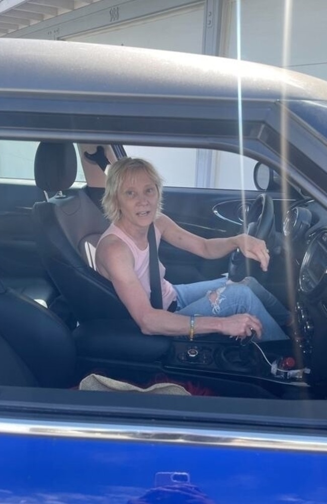 Anne Heche photographed in her car shortly before the accident. Picture: TMZ/BACKGRID